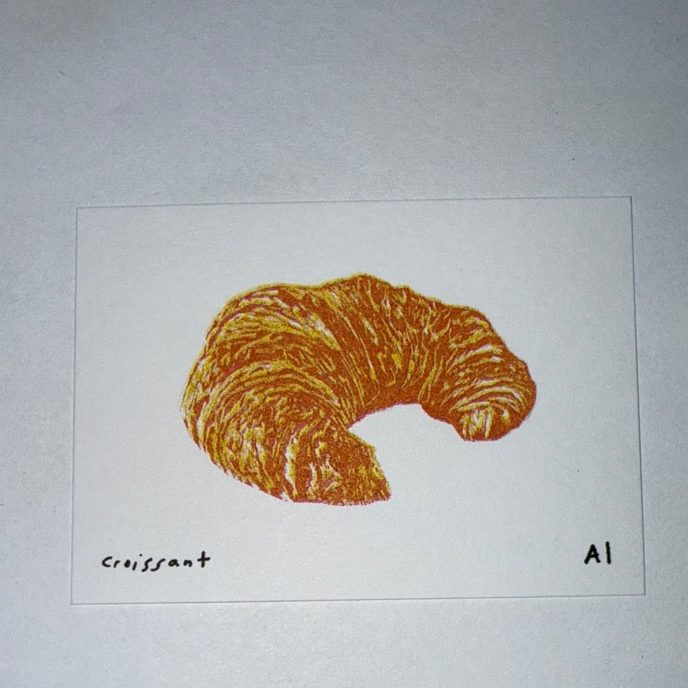 Ana Inciardi Mini Print, Croissant